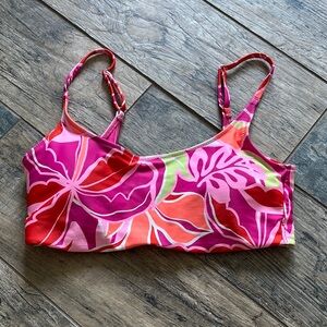 🌺 Old Navy Women's Vibrant Floral Bikini Top Medium